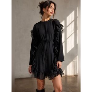 See by Chloe Ruffle Sleeve Shift Dress